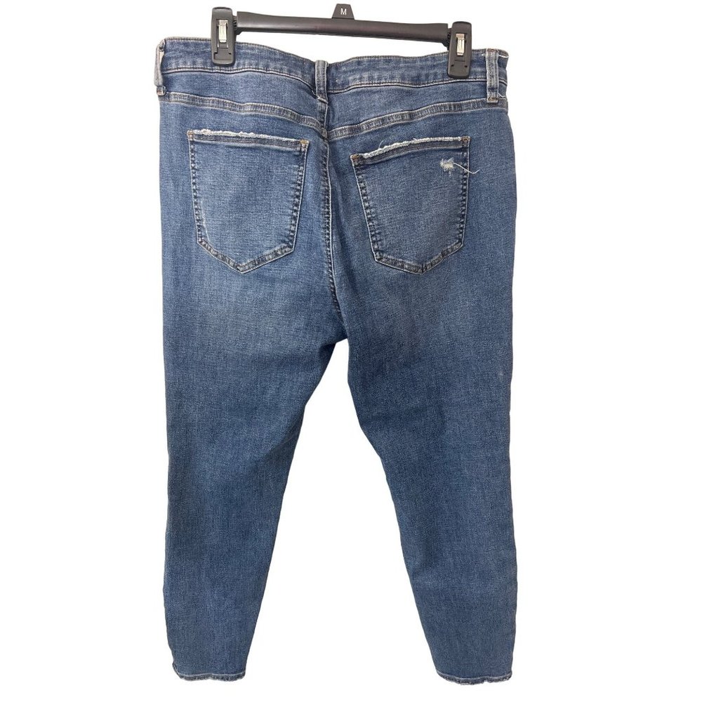 Pistola Arielle Skinny Distressed Blue Denim Jean Size 33 - Picture 4 of 4